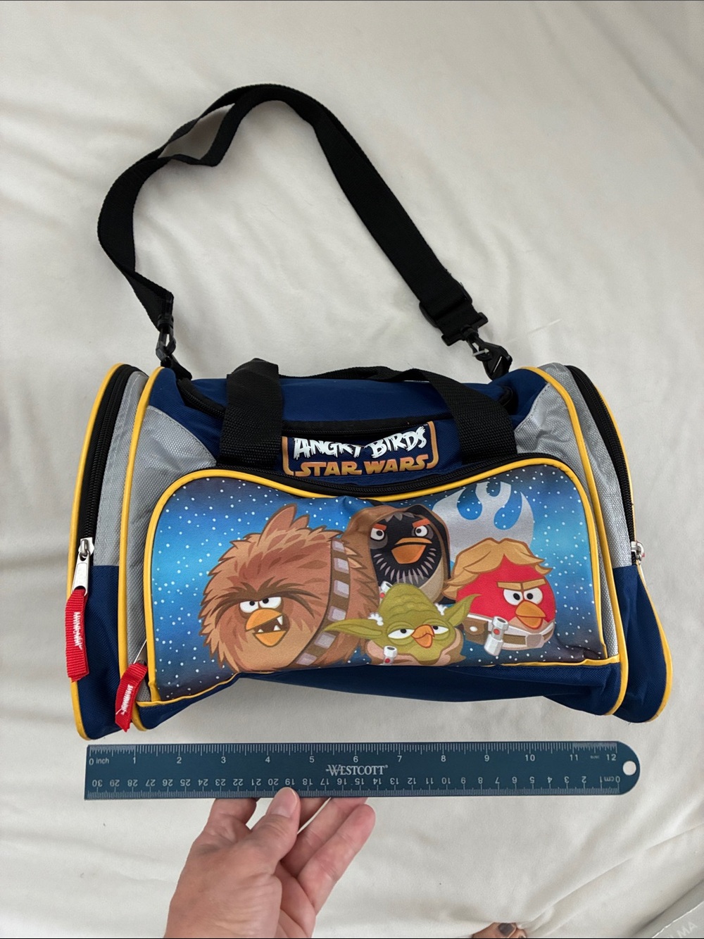 Angry Birds Star Wars Kids Blue Character Duffle Bag
